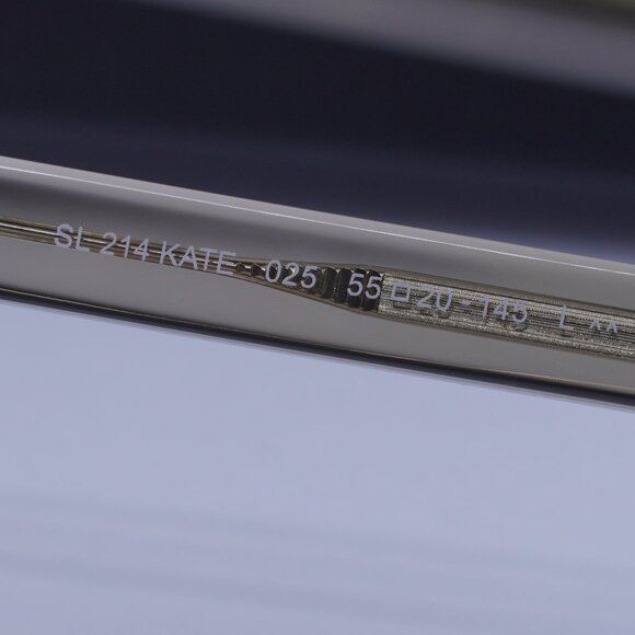 Saint Laurent SL214 KATE 025 Cat Eye Sunglasses - Transparent Brown/Grey - Picture 9 of 12